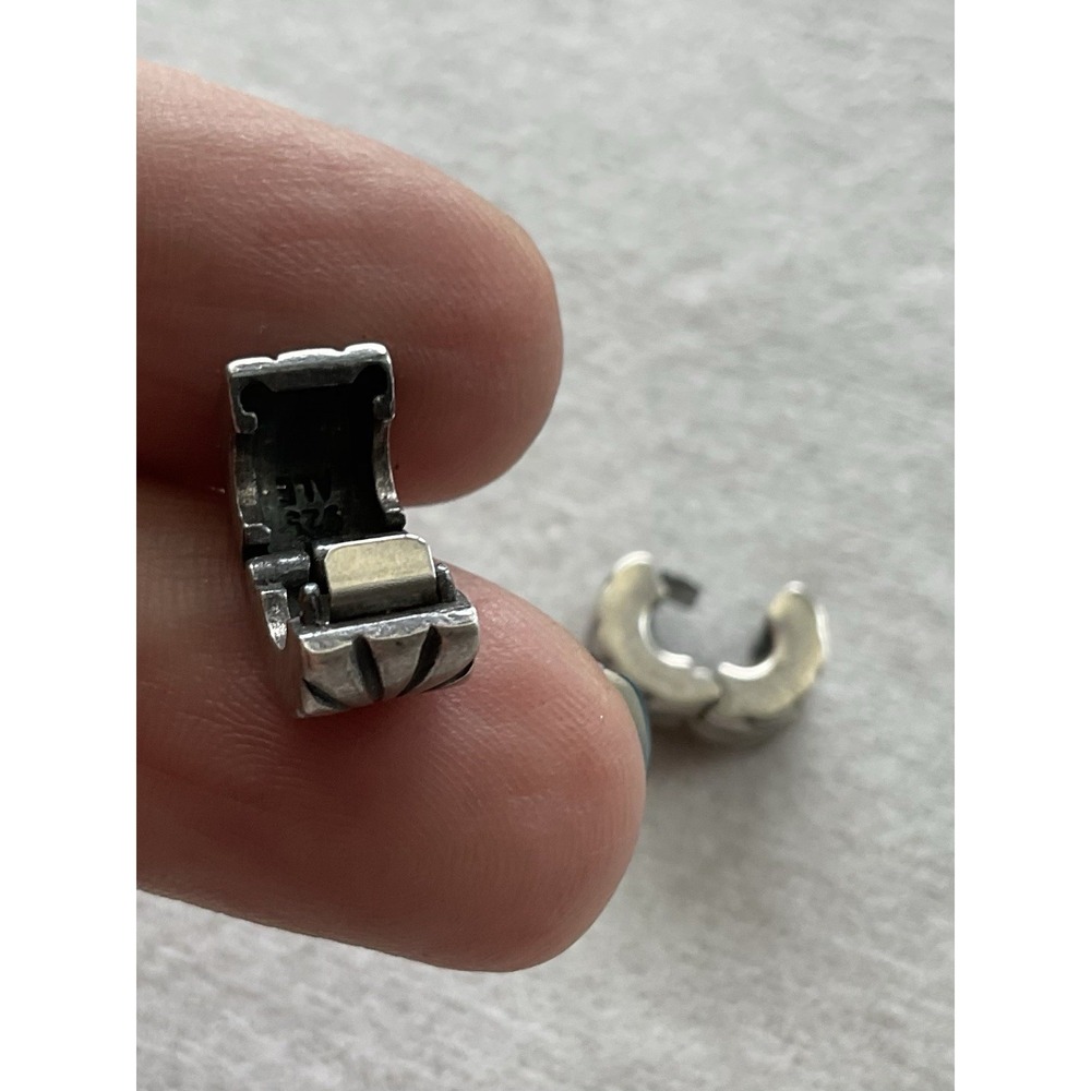 retired sterling silver Pandora Sunburst clip charm Lot Of 2 ALE 925 - Picture 4 of 6